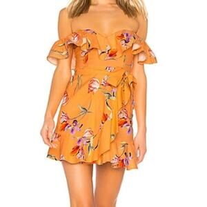 Privacy Please Bellview Linen Blend Mini Dress Size XS